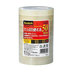 【マラソンでP最大49倍】（まとめ） クリアーテープ スリーエム スコッチ［R］　透明粘着テープ　500シリーズ 500-3-15-10P 4547452635726 ●寸法：幅15mm×長50m 1個【×20セット】