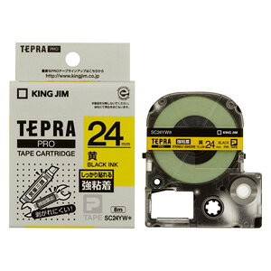 �y�N�[�|���z�z���z�i�܂Ƃ߁j �e�v���e�[�v �L���O�W�� �u�e�v���vPRO�@SR�V���[�Y��p�e�[�v�J�[�g���b�W ���F�^�� SC24YW 4971660763931 ��24mm�� 1�y×5�Z�b�g�z