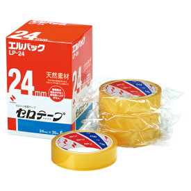 【マラソンでP最大49倍】（まとめ） セロハンテープ ニチバン セロテープ［R］エルパック［TM］　お得用包装 LP-24 4987167000479 ●寸法：幅24mm×長35m 1箱【×10セット】