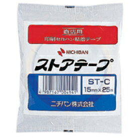 【マラソンでP最大49倍】（まとめ） 包装テープ ニチバン ストアテープ［TM］　商店用印刷テープ ST-C 4987167004941 ●寸法：幅15mm×長25m 1巻【×40セット】