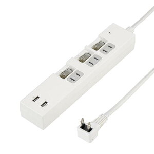 �y�|�C���g20�{�z5�Z�b�g YAZAWA �ʃX�C�b�`�t3AC2USB3.4A2m�z���C�g Y02KS532WH2UX5