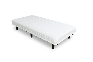 【クーポン配布中】脚付きボンネルコイルマットレス W195×D95×H35 ホワイト マットレス 寝具 脚付きマットレス 脚付き ボンネルコイル ベッド 脚付きベッド シンプル スタイリッシュ 清潔感