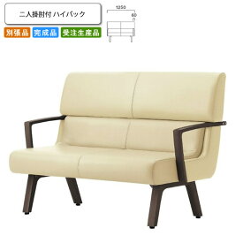 【クーポン配布中】ニ人掛肘付 ハイバック ロビーチェア/ソファー 業務用家具：sofa/lobbyシリーズ★ コルエスト送料無料 完成品 日本製 受注生産 別張品