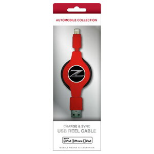�y�N�[�|���z�z���zNISSAN �������C�Z���X�i FAIRLADY Z CHARGE & SYNC USB REEL CABLE FOR IPHONE RED NZMUJ-R1RD