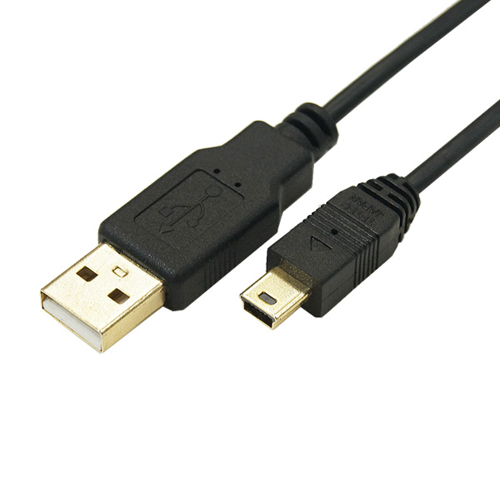 変換名人 トレンド 最安値に挑戦 スーパーセール割引商品 極細USBケーブルAオス-miniオス USB2A-M5 CA100 1m