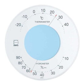 【ポイント20倍】EMPEX 温度・湿度計 セレナ 温度・湿度計 壁掛用 LV-4306 ライトブルー