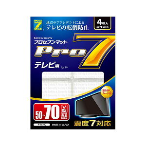 �v���Z�u�� �ϐk�}�b�g �e���r�p 70V�^ TV�EPC���j�^�Ȃǂ̒�ɓ\�邾���ŗ����E�]�|�E�������h�~ �N���A P-TV70C