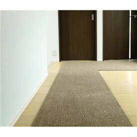 【マラソンでポイント最大46倍】ラグタス 廊下敷マット BR ブラウン 【約60×300cm】【代引不可】