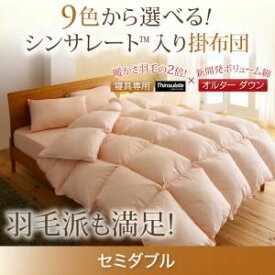 【ポイント20倍】【単品】掛け布団 セミダブル サイレントブラック 9色から選べる!シンサレート入り掛布団【代引不可】