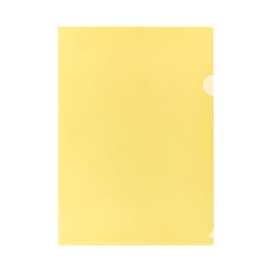 【ポイント20倍】(まとめ) TANOSEEカラークリアホルダー 薄型エコノミータイプ A4 イエロー 厚さ0.15mm 1パック(10枚) 【×10セット】