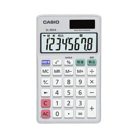 【ポイント20倍】【5個セット】 カシオ計算機 スタンダード電卓 手帳タイプ 8桁表示 SL-300A-NX5