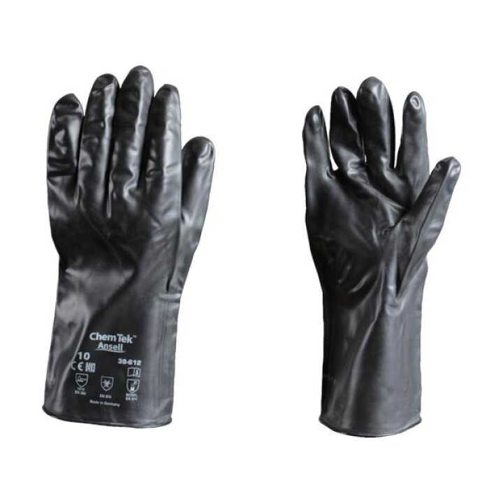 まとめ アンセル 耐薬品手袋 1双 XLサイズ 38-612-10 ケミテック