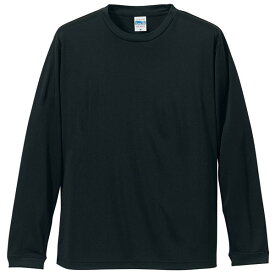 【ポイント20倍】UVカット・吸汗速乾・シルキータッチロングスリーブ Tシャツ CB5089 ブラック XXL