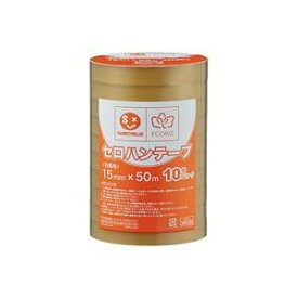 （まとめ）ジョインテックス セロハンテープ15mm×50m10巻 B641J 【×3セット】