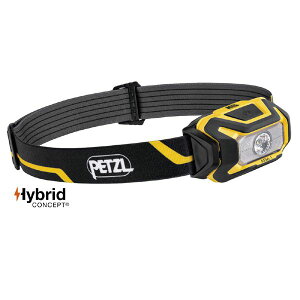 【クーポン配布中】PETZL ぺツル アリア1 ヘッドライト ブラック/イエロー 350ルーメン E069AA00