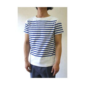 【ポイント20倍】フランスタイプ ボーダーシャツ 半袖 3色 JT043YN ホワイト×ブルー L 【 レプリカ 】