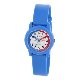 【マラソンでポイント最大46倍】CACTUS（カクタス） キッズ腕時計 ティーチングウォッチ ブルー CAC-69-M03 ホワイト×ブルー