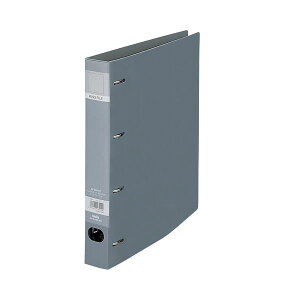 【ポイント20倍】(まとめ) ロックリングファイルA4S 4穴 F-534 グレー 【×5セット】