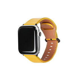 【クーポン配布中】EGARDEN GENUINE LEATHER STRAP for Apple Watch 49/45/44/42mm Apple Watch用バンド イエロー EGD20586AW