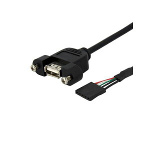 StarTech.com USB2.0pl}Eg^ϊP[u 30cm USB}U[{[h 5siXj-USBA|[giXj ubN USBPNLAFHD1 1{