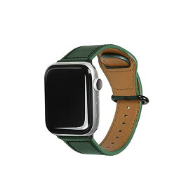 【クーポン配布中】EGARDEN GENUINE LEATHER STRAP for Apple Watch 49/45/44/42mm Apple Watch用バンド ディープグリーン EGD20589AW