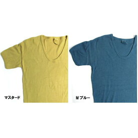 【スーパーSALEでポイント最大46倍】東ドイツタイプ Uネック Tシャツ JT039YD マスタード サイズ4 【 レプリカ 】