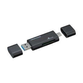（まとめ） グリーンハウスUSB3.0マルチ接続カードリーダー GH-CRACA-BK 1個 【×3セット】