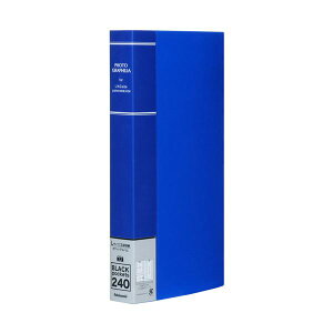 【ポイント20倍】(まとめ) ナカバヤシフォトグラフィリア L判3段×1列 240枚収納 ブルー PHL-1024-B 1冊 【×2セット】