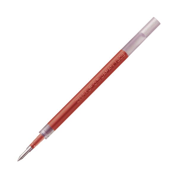 【ポイント20倍】（まとめ）ゼブラ ゲルインクボールペン 替芯 JF-0.5芯 赤 パック品 P-RJF5-R 1本【×50セット】のサムネイル