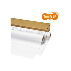 【ポイント20倍】（まとめ）TANOSEE インクジェットプロッター用紙 トレペ80g A1ロール 594mm×50m 2本入×2箱
