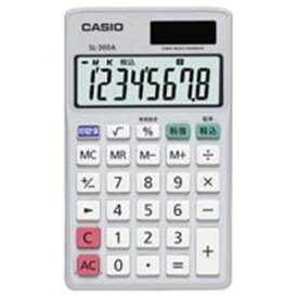 【ポイント20倍】（まとめ）カシオ CASIO 手帳サイズ電卓 SL-300A-N【×4セット】