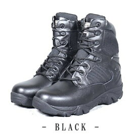 【ポイント20倍】アメリカ軍 サイドジッパブーツ／靴 特殊部隊 DE LTA モデル ブラック 9W（27cm）