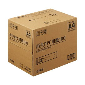 【ポイント20倍】王子製紙 再生PPC用紙 100 A4 1箱5冊