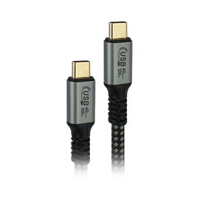 ���{�g���X�g�e�N�m���W�[ USB4�Ή�100W Type-C�P�[�u�� USB-IF�F�� PD�[�d�Ή� �X�g���[�g 1m JTU4S100-CC