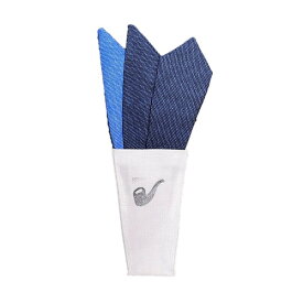 【ポイント20倍】トラッド 日本製 形態安定ポケットチーフ 無地織り×ピュアブルー＆ダークネイビー