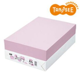 【クーポン配布中】TANOSEE カラーペーパー Juicy ピーチ A4 500枚