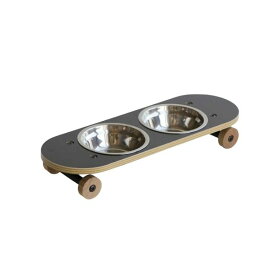 【マラソンでポイント最大46倍】ペット用食器 ペット用品 エサ皿 犬用 猫用 SK8 PLATE BK ブラック 小 【関家具】【代引不可】