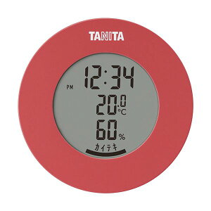 タニタ デジタル温湿度計 ピンク TT-585PK 1個