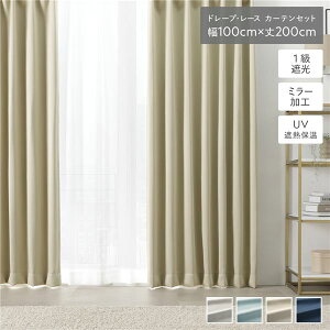 �y�|�C���g20�{�z1�� �Ռ� �J�[�e�� ���[�X�J�[�e�� �Z�b�g ��100cm ��200cm 4�� �h���[�v2�� ���[�X2�� �x�[�W�� ���n �􂦂� UV�J�b�g �f�M �ۉ�