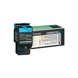 【ポイント20倍】【純正品】 LEXMARK トナーカートリッジ 【C540A1CG シアン】 1K RPトナー