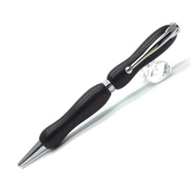 【スーパーSALEでポイント最大46倍】日本製 ハンドメイド ボールペン/文房具 【黒檀 コクタン】 クロスタイプ 芯：0.7mm 銘木 文具 オフィス用品 8Color Wood Pen