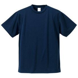 【クーポン配布中】UVカット・吸汗速乾・5枚セット・4.1オンスさらさらドライ Tシャツ ネイビー 160cm