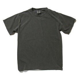 【クーポン配布中】50回ウォツシュ加工ガーメント後染め6．2オンスヘビーウェイトTシャツ　ペッパー　S