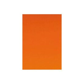 【ポイント20倍】（まとめ） キッズ カラー工作用紙 20枚入 橙【×10セット】
