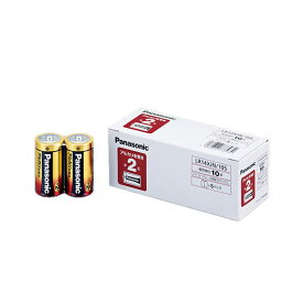 【クーポン配布中】（まとめ） パナソニック アルカリ乾電池 単2形 LR14XJN/10S 1パック（10本） 【×4セット】