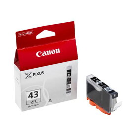 【ポイント20倍】（まとめ） キヤノン Canon インクタンク BCI-43LGY ライトグレー 6383B001 1個 【×3セット】