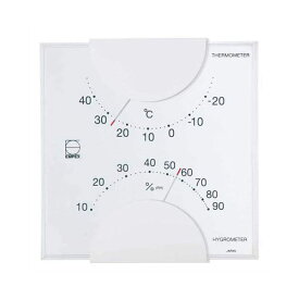 【ポイント20倍】(まとめ)EMPEX 温度・湿度計 エルム 温度・湿度計 壁掛用 LV-4901 ホワイト【×5セット】