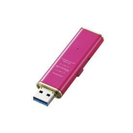 【マラソンでポイント最大46倍】エレコム USB3.0対応スライド式USBメモリ「Shocolf」 MF-XWU332GPND