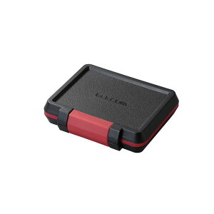 【クーポン配布中】(まとめ) エレコム SD/microSDカードケース(耐衝撃) CMC-SDCHD01BK 【×5セット】