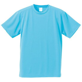 【ポイント20倍】UVカット・吸汗速乾・5枚セット・4.1オンスさらさらドライ Tシャツアクア ブルー 150cm
